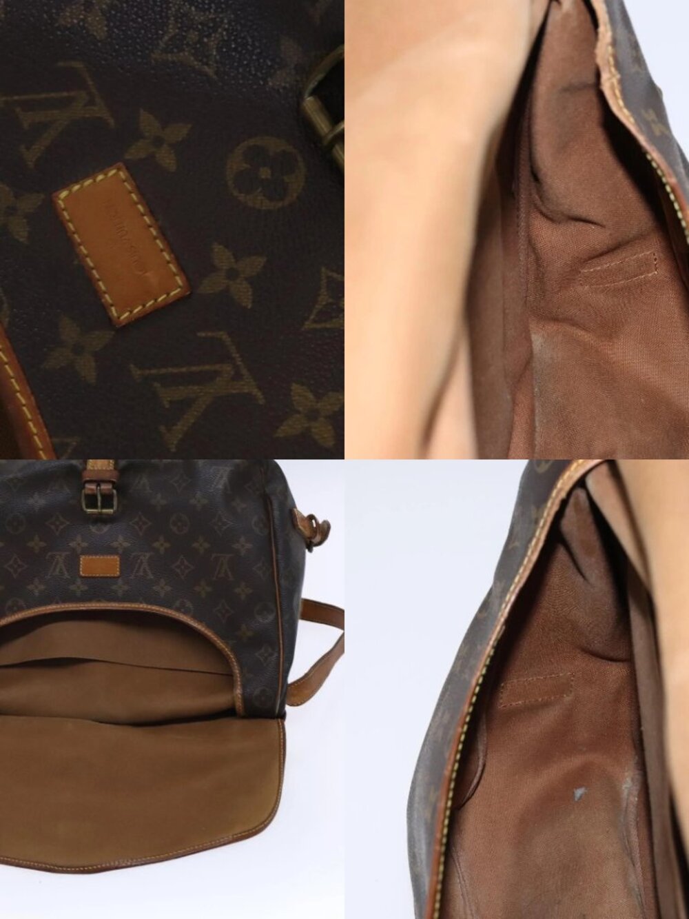 LOUIS VUITTON Monogram Saumur 35 Shoulder Bag M42254 LV Auth hk2284 - Picture 14 of 15
